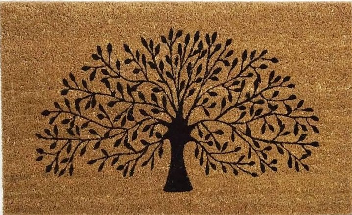 PVC Backed Coir Mats Tree design